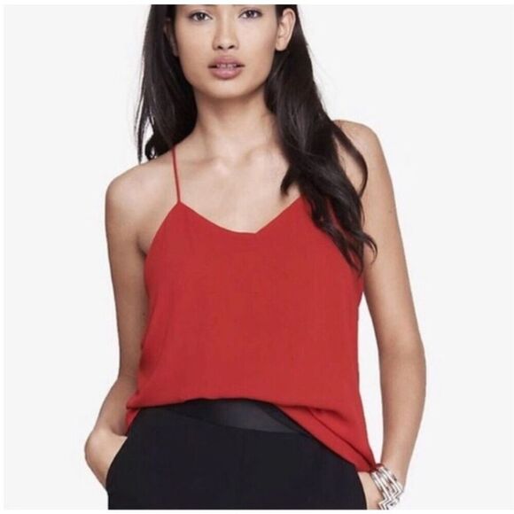 Express Reversible Barcelona Cami Top Red/Hot Pink Spaghetti Racerback Size XS - Picture 6 of 13